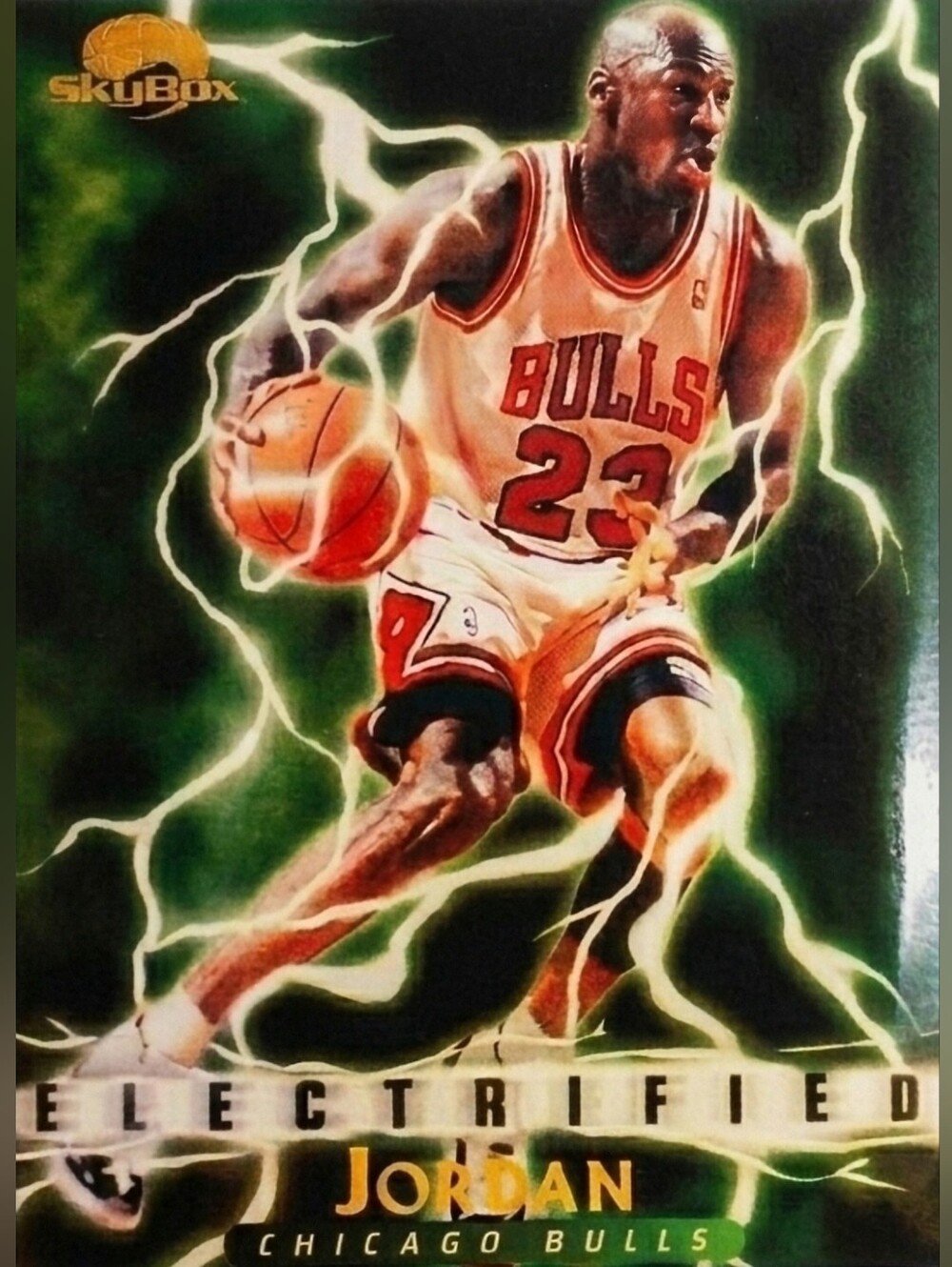 NEW! MICHAEL JORDAN BULLS 8.5x11 ULTRA GLOSSY COLOR ART FULL PAGE REPRINT POSTER